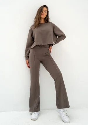 Alani - Savannah tan brown sweatpants