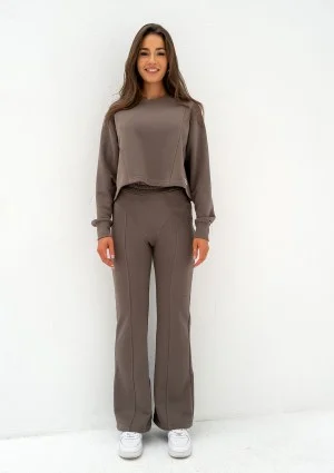 Alani - Savannah tan brown sweatpants