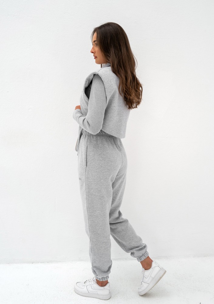 Kolee - Spodnie dresowe Grey Melange