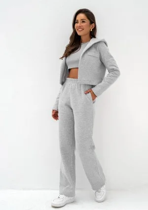 Osho - Short grey melange suit