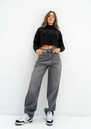 Cuff - Black baggy jeans