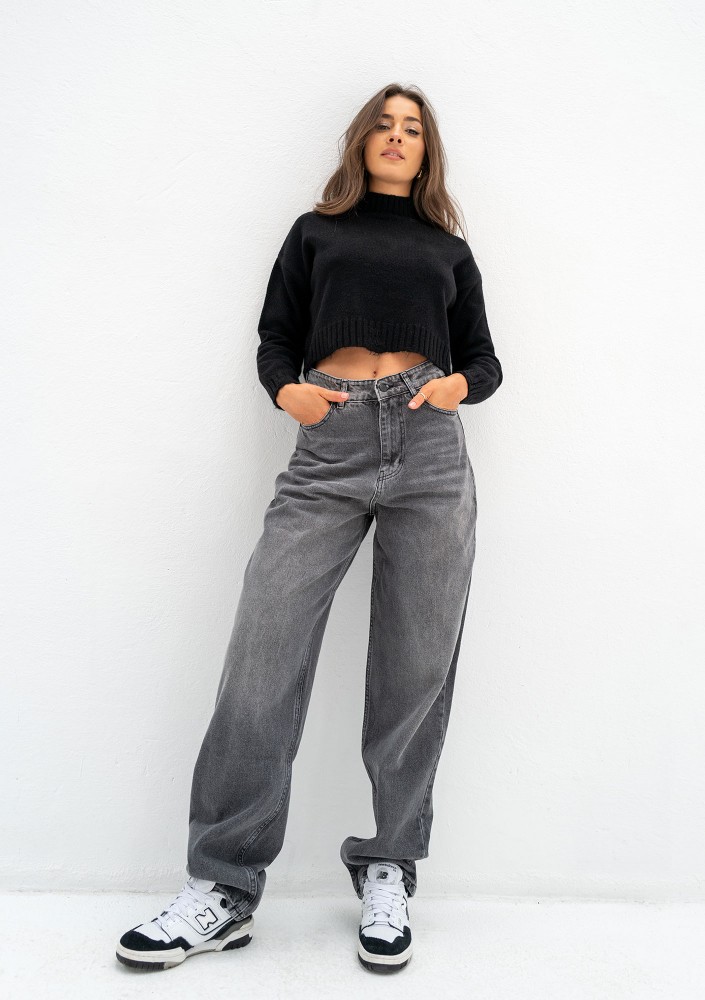 Cuff - Black baggy jeans