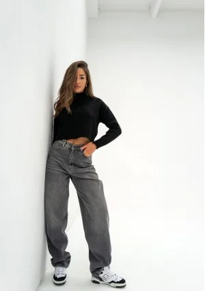 Cuff - Black baggy jeans