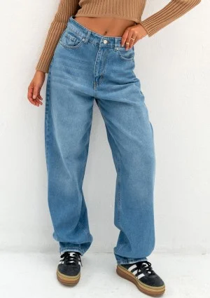 Cuff - Blue baggy jeans