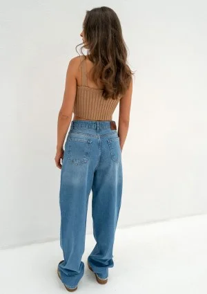 Cuff - Blue baggy jeans