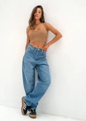 Cuff - Blue baggy jeans