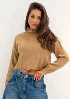 Nari - Camel polo neck sweater