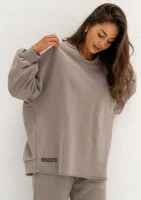 Lumi - Długa bluza oversize Taupe