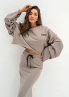 Shire - Taupe oversized sweatshirt