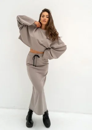 Shire - Taupe oversized sweatshirt