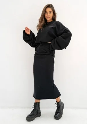 Shire - Black midi skirt