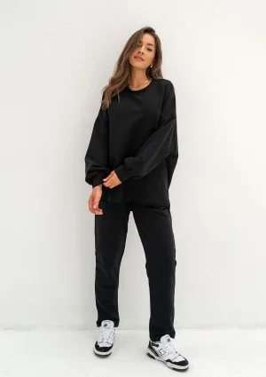 Lumi - Black oversized sweatshirt