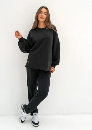 Lumi - Black oversized sweatshirt