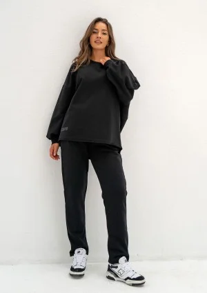 Lumi - Black oversized sweatshirt