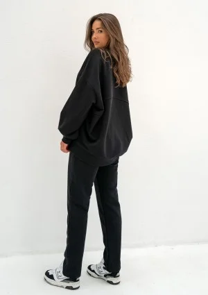 Lumi - Black oversized sweatshirt