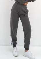 Zone - Dark stone grey sweapants with a logo