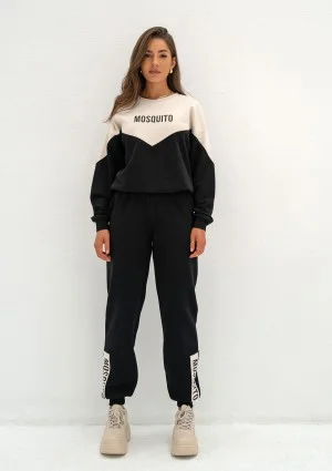 Zone - Dicolor black sweatshirt