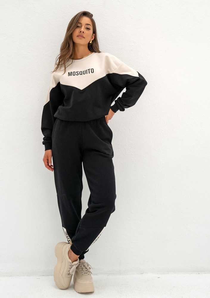 Zone - Dicolor black sweatshirt