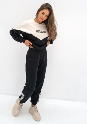 Zone - Dicolor black sweatshirt