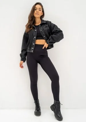 Sari - Black short denim jacket