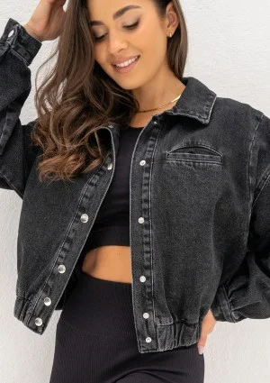 Sari - Black short denim jacket