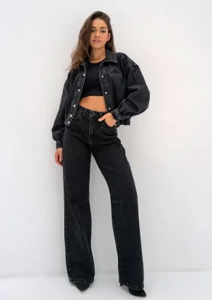 Sari - Black short denim jacket