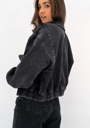 Sari - Black short denim jacket