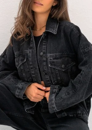 Mavi - Black oversize denim jacket