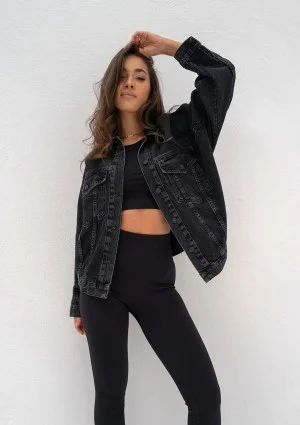 Mavi - Black oversize denim jacket