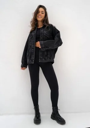 Mavi - Black oversize denim jacket