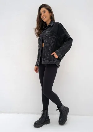 Mavi - Black oversize denim jacket