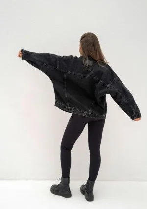 Mavi - Black oversize denim jacket