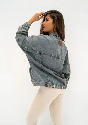 Mavi - Faded blue oversize denim jacket