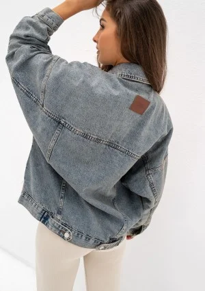 Mavi - Faded blue oversize denim jacket