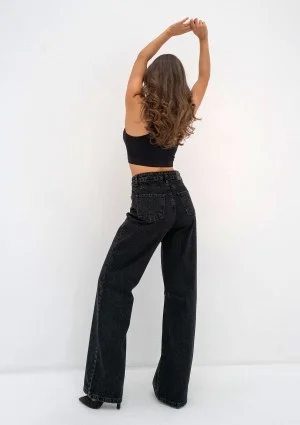 Rock - Black wide jeans