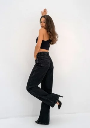 Rock - Black wide jeans