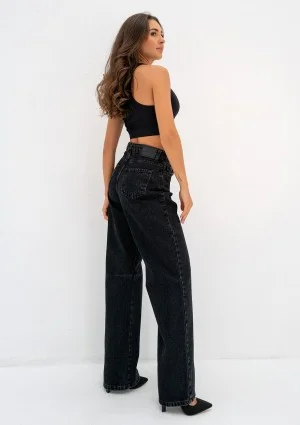 Rock - Black wide jeans