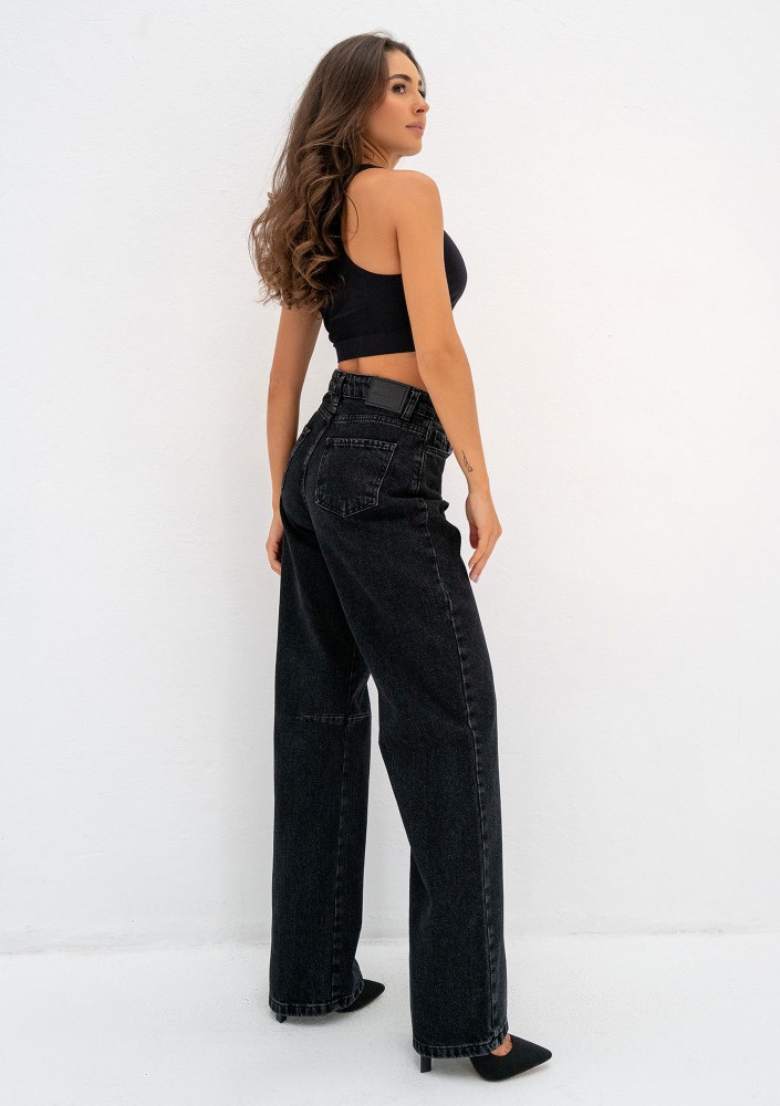 Rock - Black wide jeans
