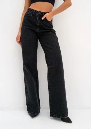 Rock - Black wide jeans