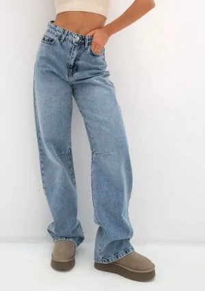 Rock - Light blue wide jeans