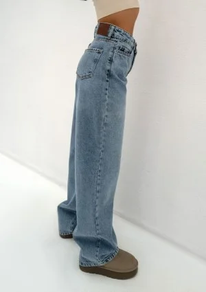 Rock - Light blue wide jeans