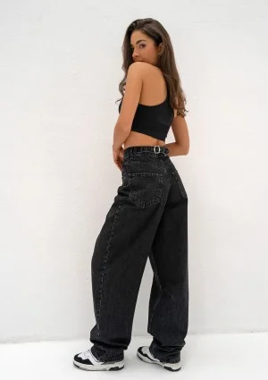 Yeah - Black straight jeans