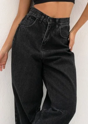 Yeah - Black straight jeans