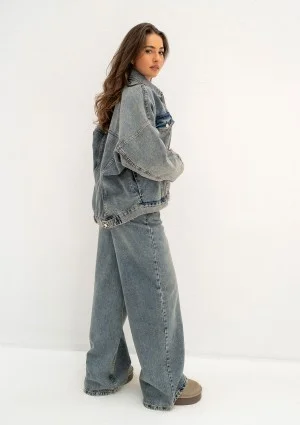 Mavi - Faded blue oversize denim jacket