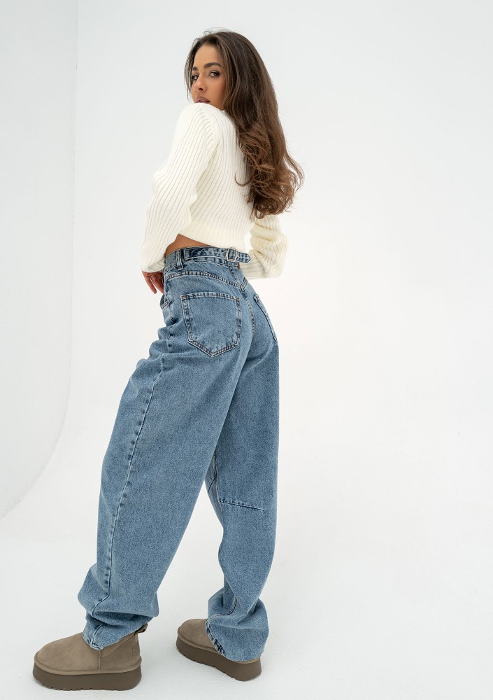 Yeah - Jeansy damskie baggy Light Blue