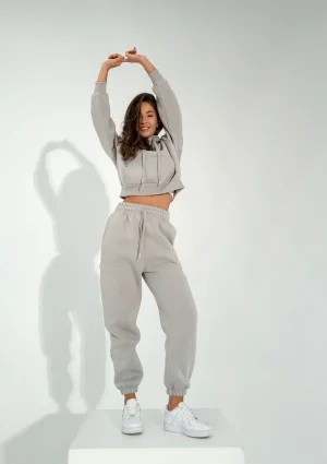 Calm - Gray sweatpants with strings