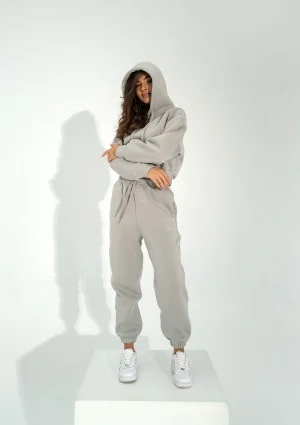 Calm - Gray sweatpants with strings