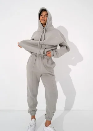 Easy - Gray hoodie with strings