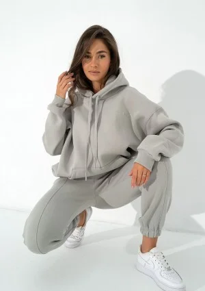 Easy - Gray hoodie with strings