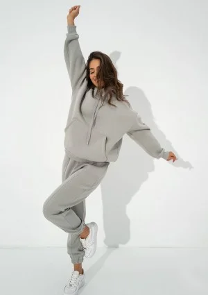 Easy - Gray hoodie with strings